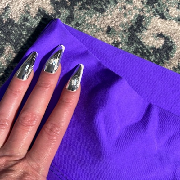 Purple high waisted leggings - Picture 5 of 6